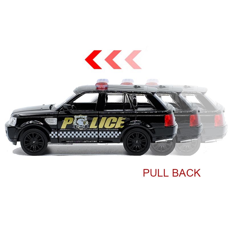 1/36 Scale Land Rover Range Rover Police SUV Vehicle Toy Car Alloy Diecast Car Model Toy with Pull Back for Children Gifts Toy Collection