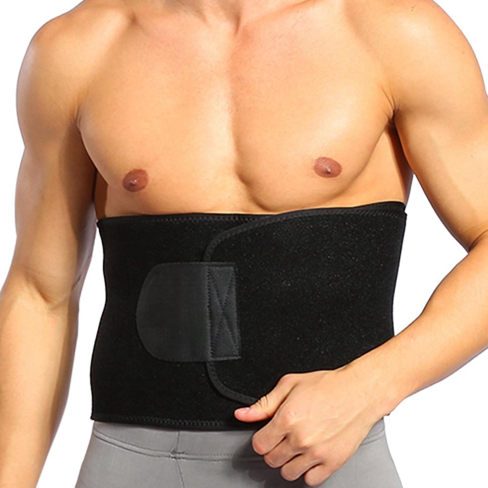 Men Waist Wrap Brthable   Absorbent Sports Belly Belt   Waist Trainer Support Brace