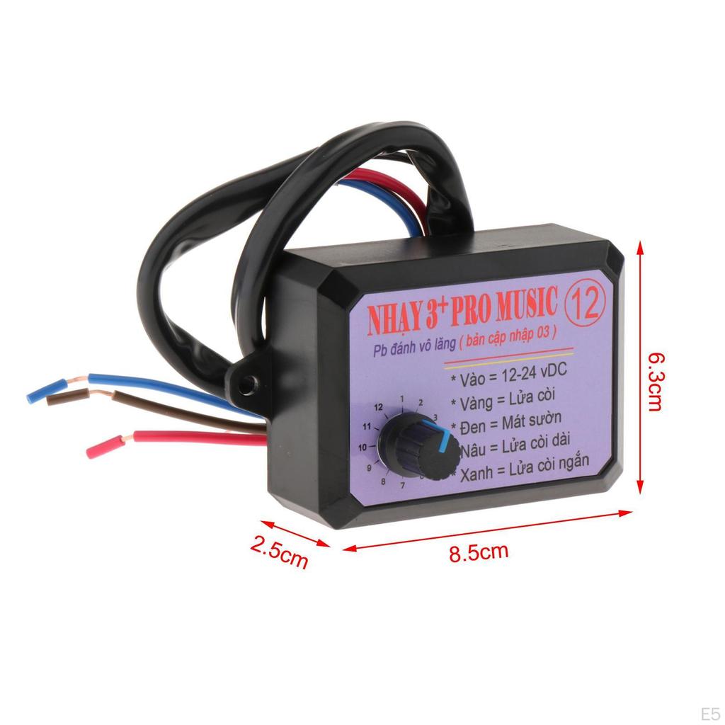 12V Car Air Horn Controller Set Electric Horns Replacement Parts Professional Control Box for