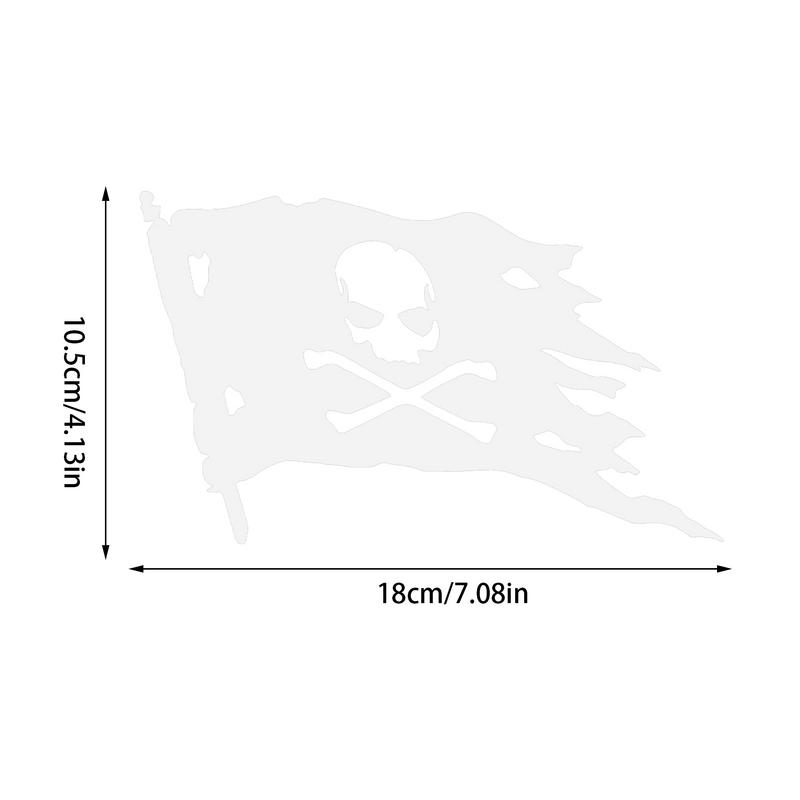 Reflective Car Stickers Skull Reflective Auto Body Decals High Adhesive Bottom Novelty Car Stickers For Sedans Motorcycles