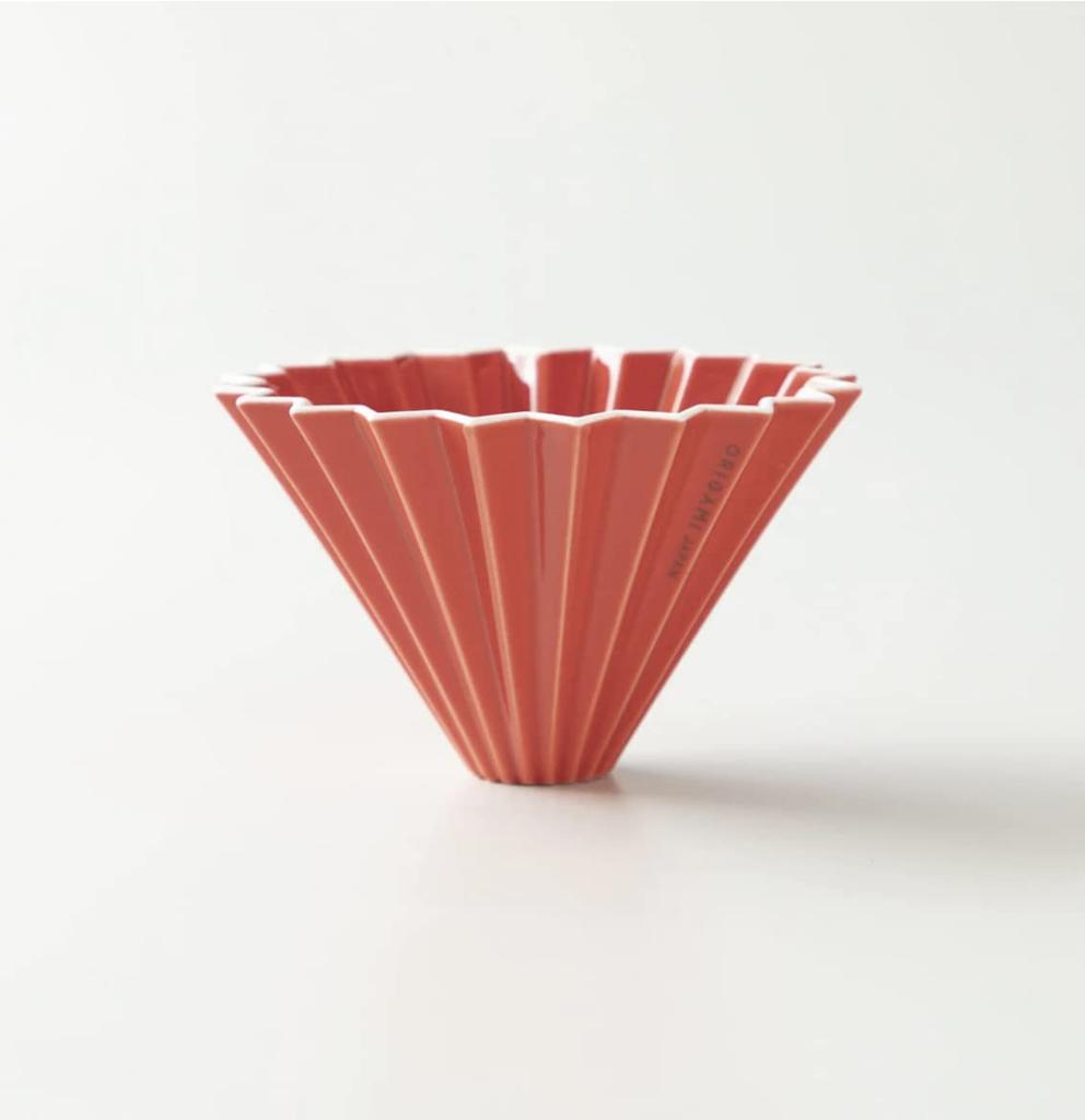 K-ai Origami Dripper, Medium, Red (Dripper Holder Sold Separately)
