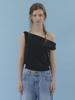 HETHERMENT Slip Down Off-Shoulder Top (Black)