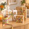 Multi Color Raffia for Holiday Decorations Colorful Packaging String, Flexible Paper Twine Floral Bundling Natural Rope, Multi-color Mixed Cord