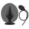 Inflatable Silicone Anal Plug, Adjustable Butt Plug with Pump, Hollow Prostate Stimulator, Soft Silicone Sex Toy