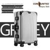 Aluminum-Magnesium Alloy Suitcase with Aluminum Frame, Universal Wheels, Combination Lock - 24" Carry-On for Students & Men's Business Travel.