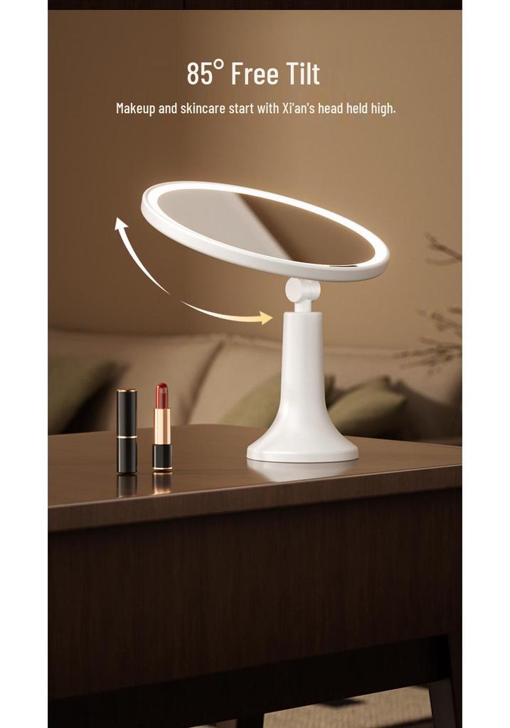 Smart LED Desktop Makeup Mirror with Light - Internet Celebrity Style