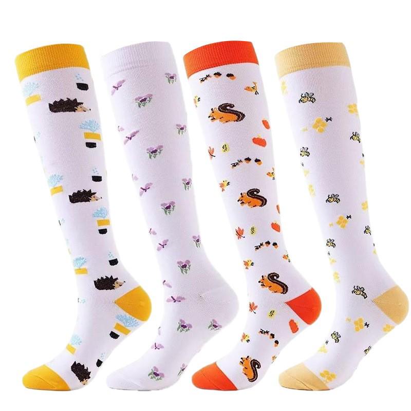 Unisex 6 Paar Kompressionssocken-Set zum Laufen & Radfahren