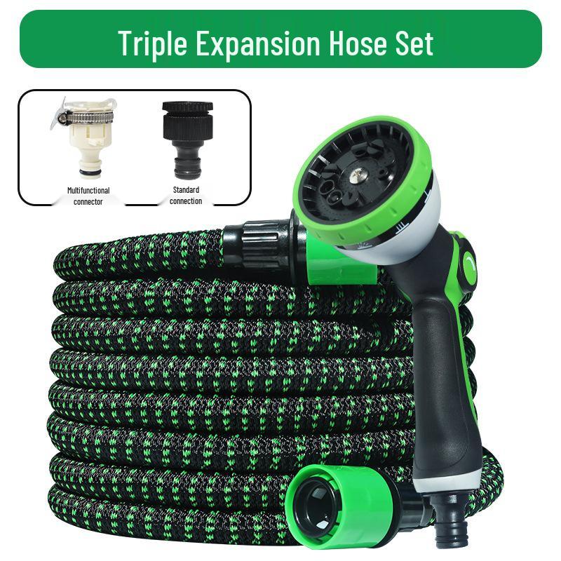 Retractable High-Pressure Hose: Versatile Car Wash & Garden Watering Tool for Easy Storage