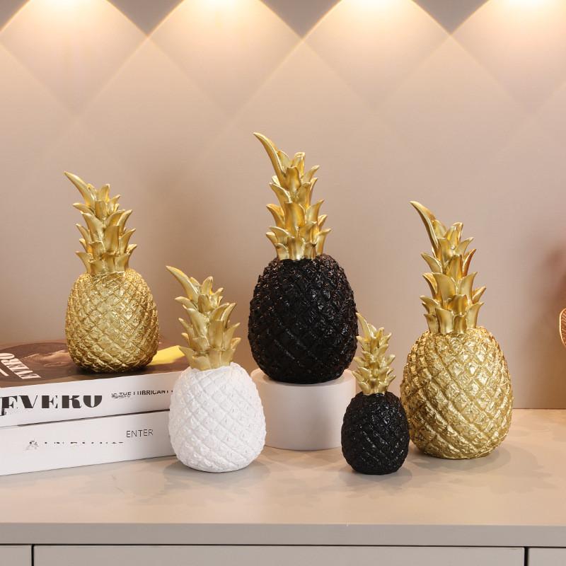 Elegantes Ananas-Harzhandwerk für Schreibtischpräsentation und Innendekorationsdesign