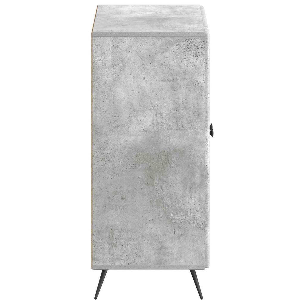 Shoe Cabinet BREDA 59.5 x 39.5 x 90 cm Engineered Wood Concrete Grey