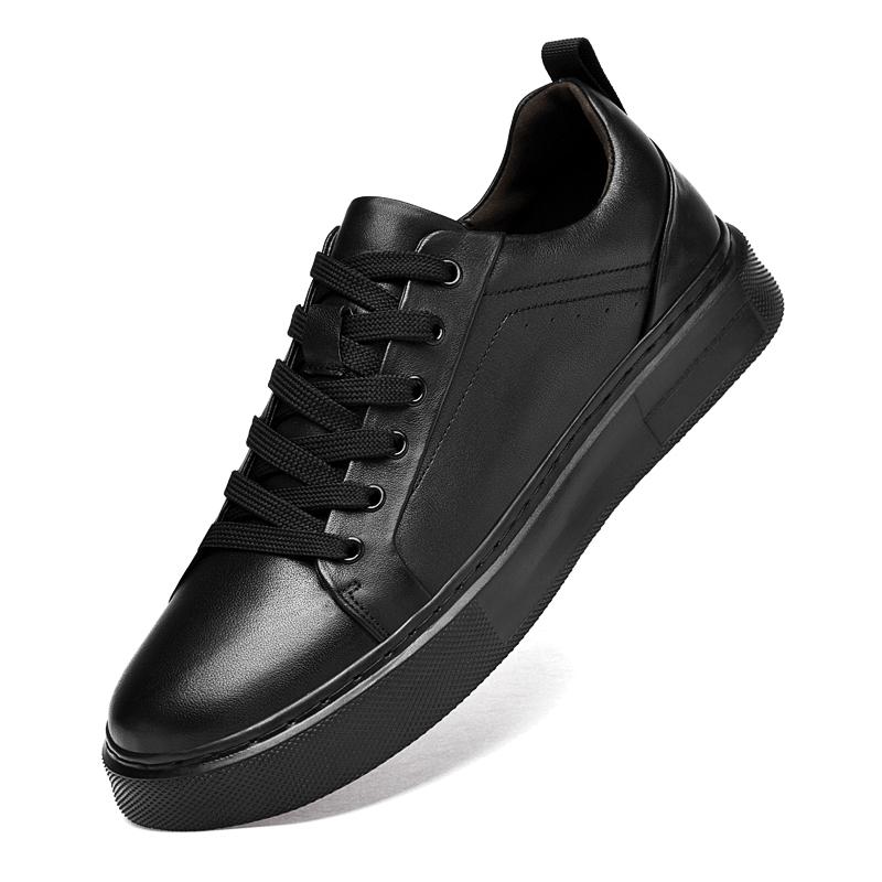 Brand Genuine Leather Mens Shoes Fashion Outdoor Flat Designer Sneakers Casual Leather Walking Shoes Tennis Masculino Board Shoe