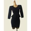 Italy Accessible Luxury Silm Bodycon Dress Fashion Wind Black Fall Long Sleeves Knitting Female Slim Looking Elegant Dress