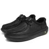 2026 Matte Leather Men's Casual Shoes - Lightweight, Wear-Resistant, Retro Style with Thick Sole - Trendy Spring Driving Footwear