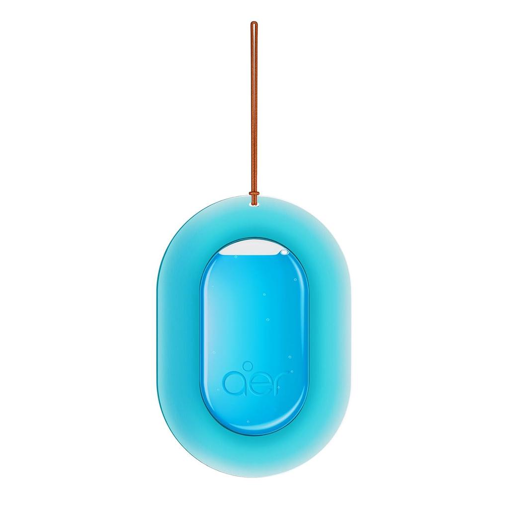 Godrej Aer O Hanging Car Air Freshener Gel Cool Aqua 7.5 g | Long-Lasting Up To 30 Days | Sleek Design With Indicator