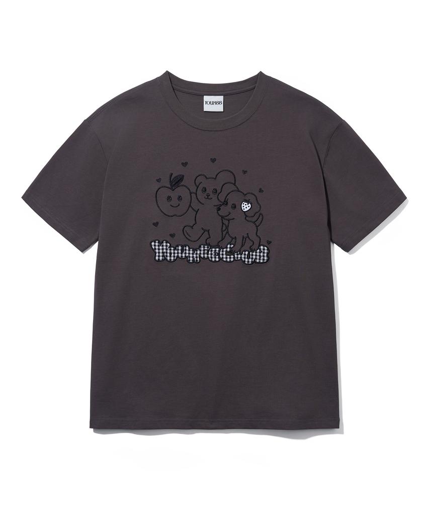 YOUHEE Youhee Club Graphic T-Shirts_Charcoal