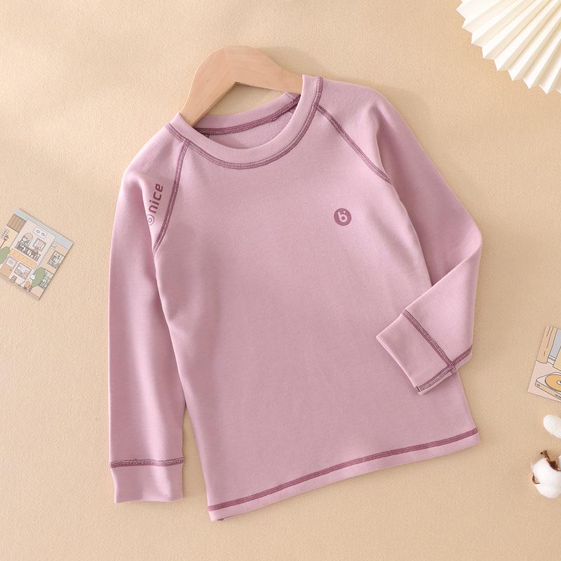 

Children s Cloud Wool Base Layer - Unisex Round Neck Warm Shirt for Autumn/Winter School Uniform 170