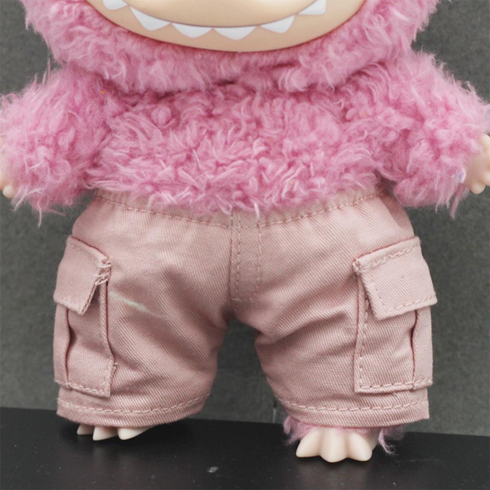 For 17cm Labubu Doll Clothes Fashion Clothes Shorts Doll Clothes Color Match Pants Dolls Accessories Cute Decoration Little Clothes