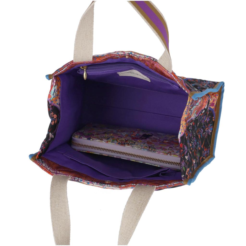 Tsumori Chisato Garden Golf Club Quilt Handbag, Purple