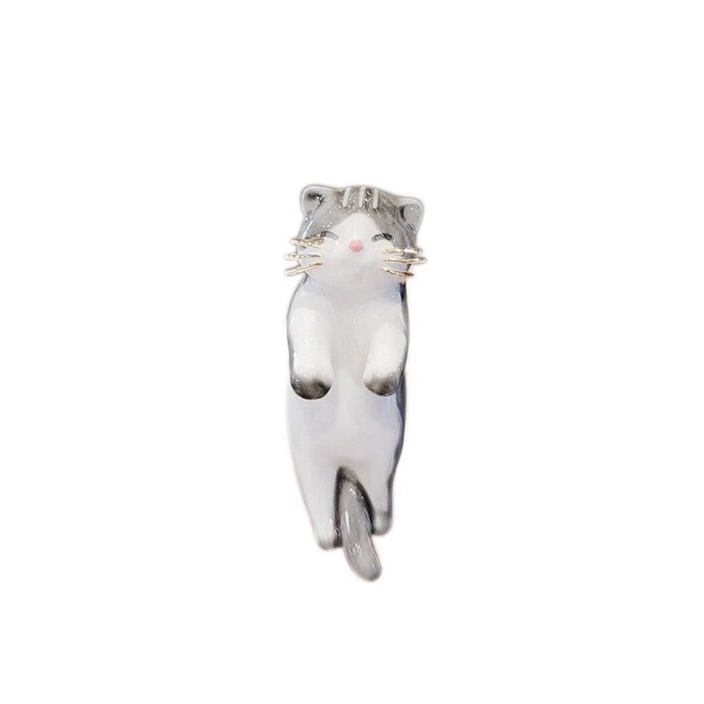 Luxury Animal Pin Cat Button Fashion Cat Brooches Gift 1PC