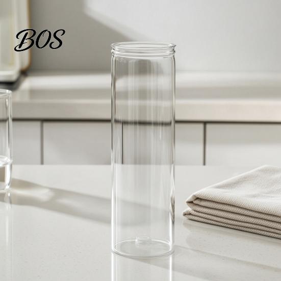 Fashionable Simple Vase Plastic Clear Cylinder Vase, Modern Flower Arrangement Transparent Unbreakable Lightweight Table Centerpiece for Home