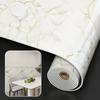 1 Rola Tapet Autocolant Imitație Faianță Spumă Groasă Marmură Decor Dormitor Living Autocolant de Perete Impermeabil Baie