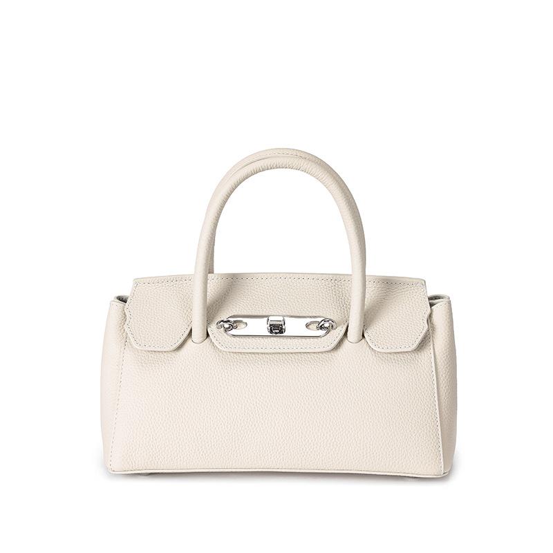 A High-end Summer Genuine Leather Single-shoulder Crossbody Bag with A Large Capacity for Commuting