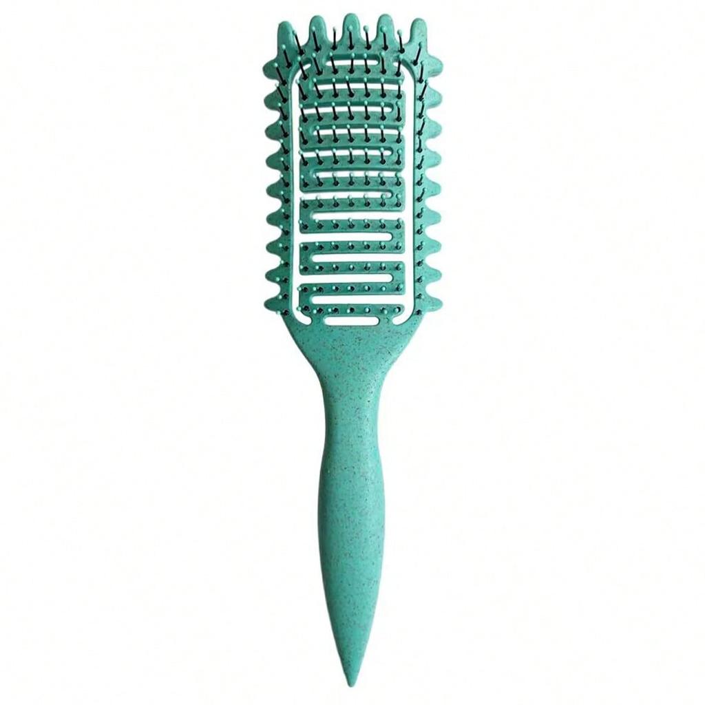 Portable Curly Hair Styling Brush, Detangling & Volumizing Comb for All Hair Types