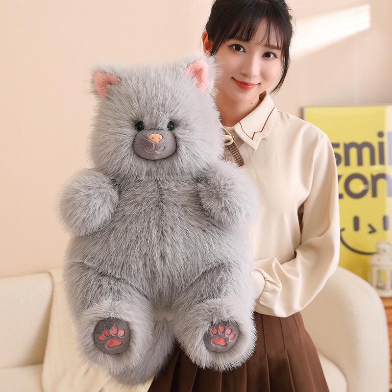 Super Soft Candy Candy Candy Cat Plush Doll Long Hair Cat Doll Girl Birthday Gift Kids Bed Hug Sleeping Pillow