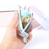 Beautiful Dry Flowers Fridge Magnets Babysbreath Rose Sunflower Flower Bouquet Fridge Stickers Wedding Gifts Home Decoration