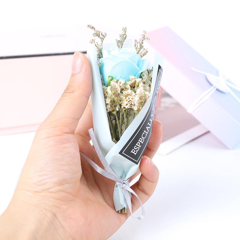 Beautiful Dry Flowers Fridge Magnets Babysbreath Rose Sunflower Flower Bouquet Fridge Stickers Wedding Gifts Home Decoration