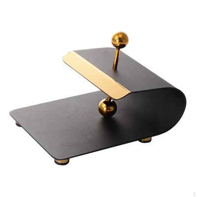 Paper Napkin Holder Dispenser with Weighted Arm Cards Towel Tables Stand Rack Tissue