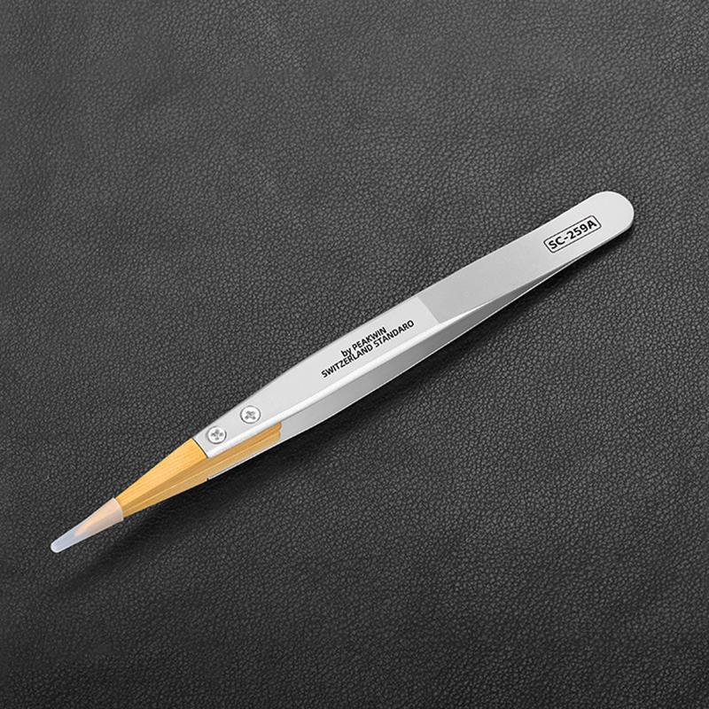 High End Lightweight Tipped Tweezers Professional Watch Repair Tool Easy to Handle for Precision Work