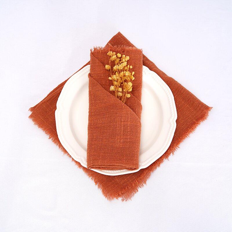 24pcs 32X32CM Sage Green Napkins Handmade Gauze Cotton Cloth Rustic for Weddings Party Baby Shower Banquet Christmas Decorations