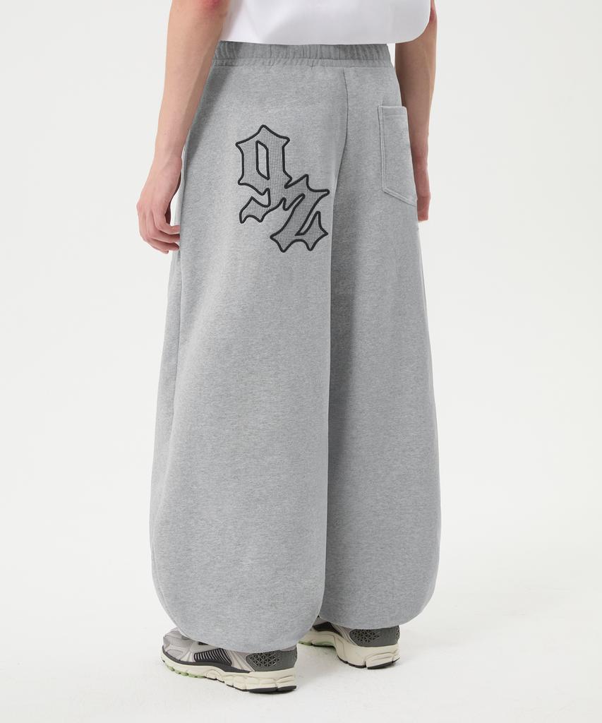 TRILLION Patch Double String Balloon Fit Jogger Pants_3Color