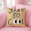 English Letters Cushion Cover Linen Pillowcase Cover Soft Decor For Sofa Home Room