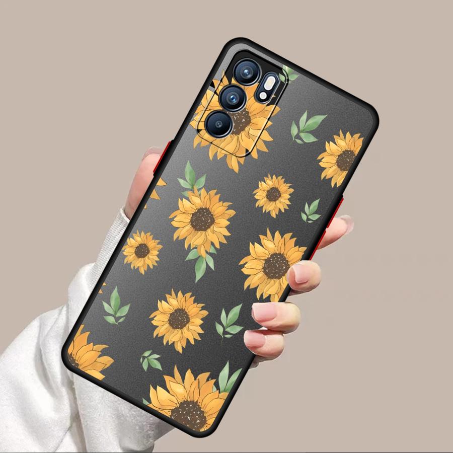 Funda Back Phone Cover Case for Xiaomi Redmi Note 14 12 11 A4 13 Pro Plus 14C 10 9S 13C Flower Sunflower Art
