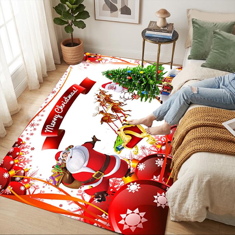 Christmas Living Room Nonslip Area Rug Soft Carpet For Bedroom Game Playroom Sofa Office Home Decor Doormat Christmas Gift C9302635