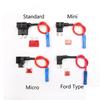 1Pcs 12V/24V 10A Fuse Holder Micro Mini Standard Automotive Fuses Tap  Car Accessories