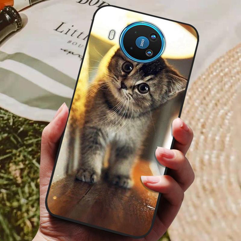 For Nokia 8.3 5G Case Soft TPU Silicone Cover for Nokia 8.3 Nokia8.3 5G Phone Case 6.81 Inch Cute Cat Protective Case Bumper