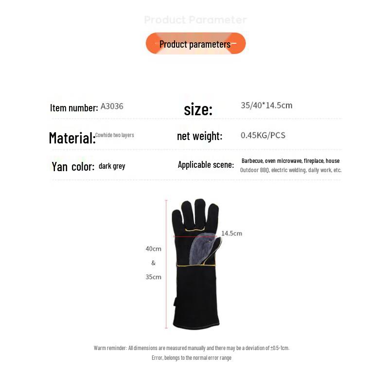 Kevlar Heat-Resistant Industrial Safety Gloves