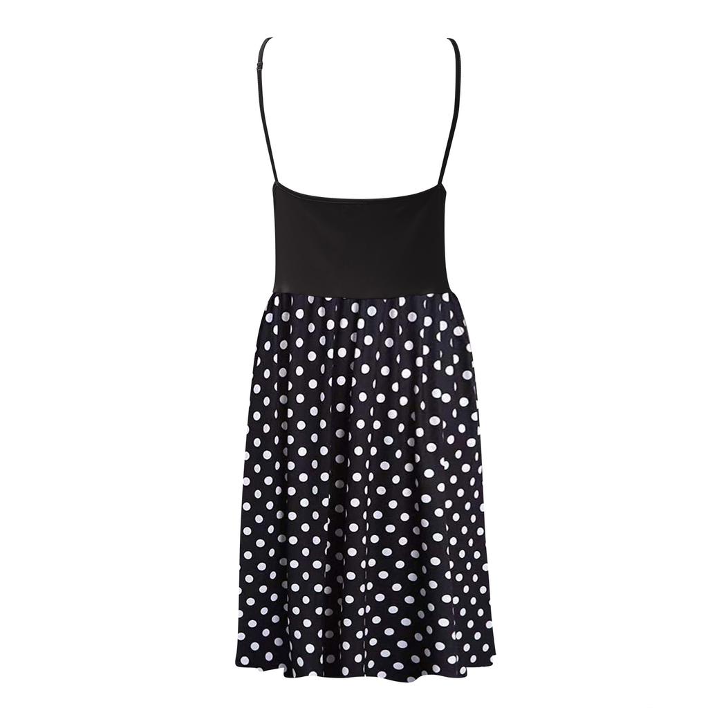 Dresses For Women Casual Summer Spaghetti Strap Tank Sleeveless Beach Dress A Line Dress Loose Sundress