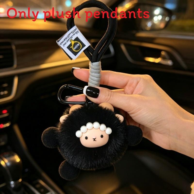 Portachiavi Peluche Pecora Cartone Animato Con Morbido Materiale di Lana Per Regalo E Decorazione Borsa