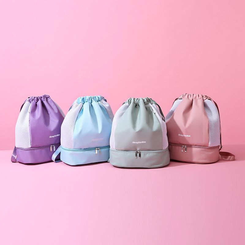 Fitness Bag Wet and Dry Separation Swimming Bag Waterproof Beach Storage Sports Backpack Women's Small Bag Swimming Bag Portable Men