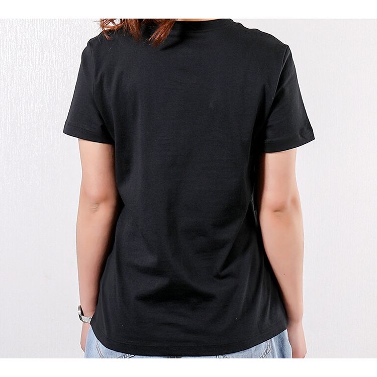 Nike Sportswear Essential Classic Logo Short Sleeve T-Shirt Women Tops Black BV6170-010