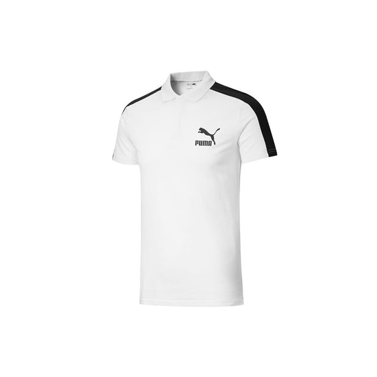 PUMA T7 Polo Shirts Men's Crew Neck Moderate Straight Fit 598250-02