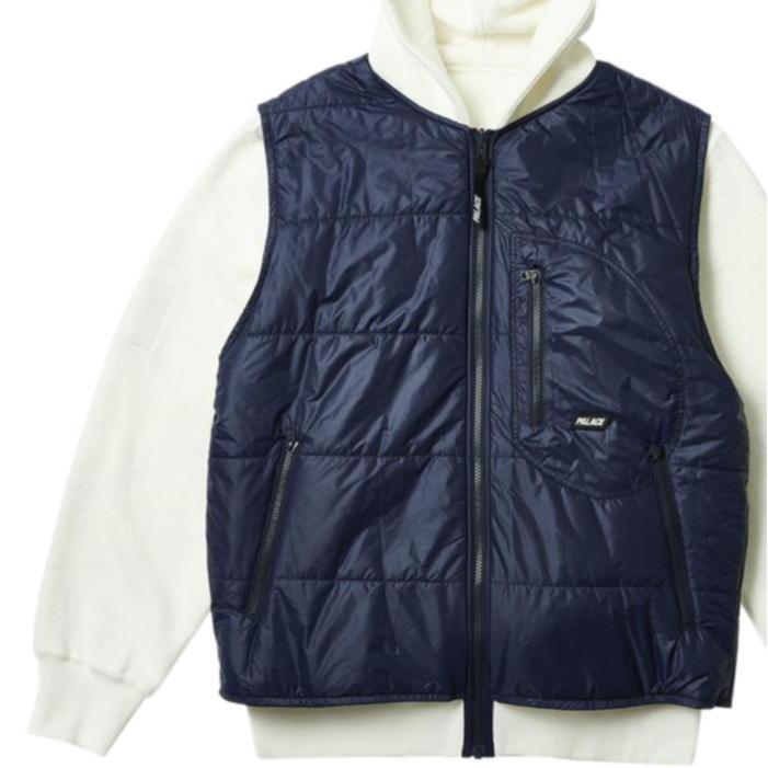 Palace Reversible Vest Hood Soft White Unisex Tops P26CS048