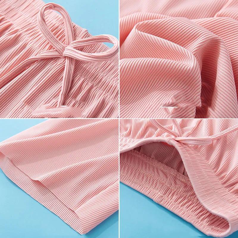 Штани проти комарів для дівчаток Літній тонкий сонцезахисний крем Дитячий одяг Кондиціонер Дитячі широкі широкі штани Літній одяг Кондиціонер