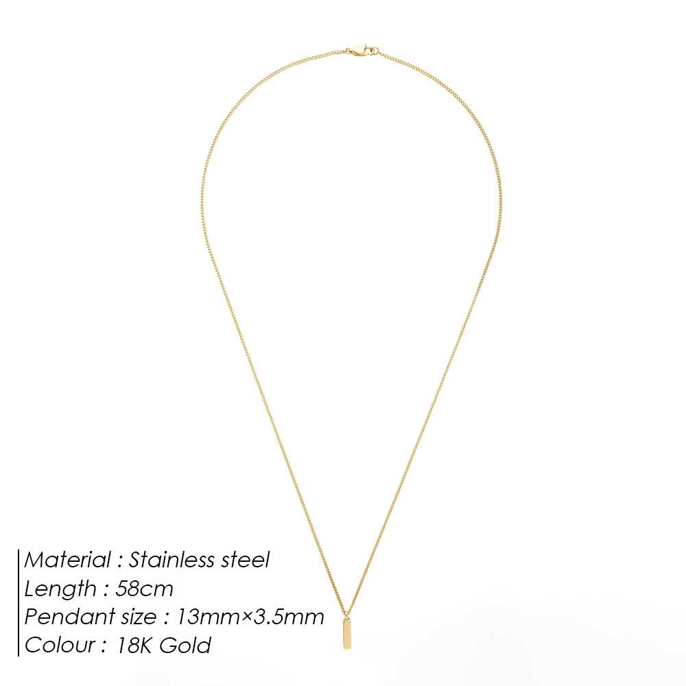 European-American Bohemian Style Cuban Chain Necklace: Simple, Fashionable, Luxurious Clavicle Accessory