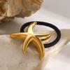Youthway Starfish Stainless Steel Ponytail Arch Pony Cuff Waterproof Hair Bands Headband Trendy Jewelry Women