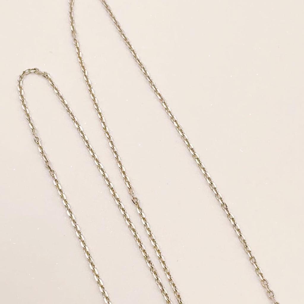 Used Star jewelry cross necklace k18 WG